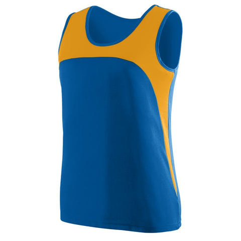 Augusta Sportswear Ladies Rapidpace Track Jersey in Royal/Gold  -Part of the Ladies, Ladies-Jersey, Augusta-Products, Track-Field, Shirts product lines at KanaleyCreations.com