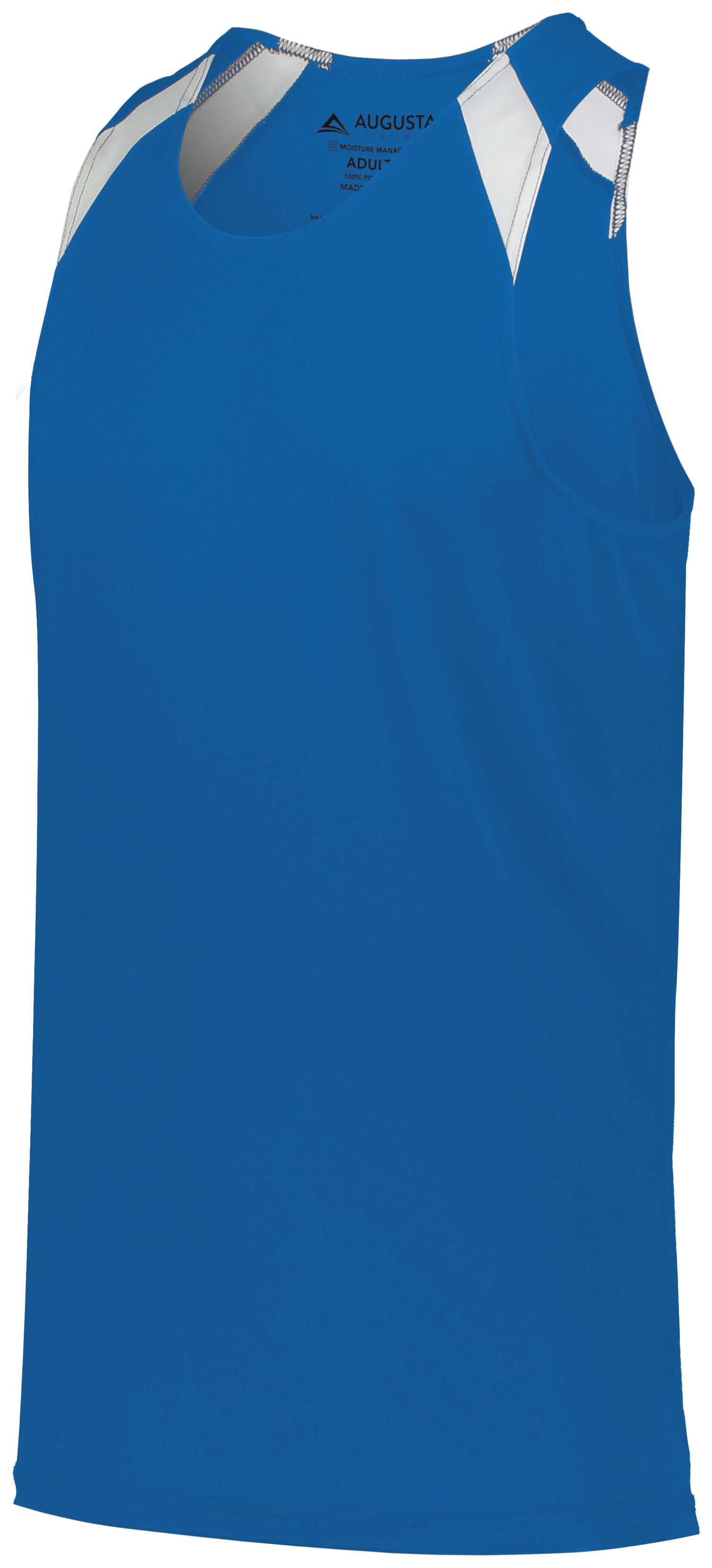 Augusta Sportswear Youth Overspeed Track Jersey in Royal/White  -Part of the Youth, Youth-Jersey, Augusta-Products, Track-Field, Shirts product lines at KanaleyCreations.com