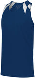 Augusta Sportswear Overspeed Track Jersey in Navy/White  -Part of the Adult, Adult-Jersey, Augusta-Products, Track-Field, Shirts product lines at KanaleyCreations.com