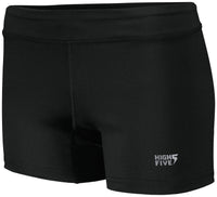 High 5 Ladies Truhit Volleyball Shorts in Black  -Part of the Ladies, Ladies-Shorts, High5-Products, Volleyball product lines at KanaleyCreations.com