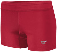High 5 Ladies Truhit Volleyball Shorts in Scarlet  -Part of the Ladies, Ladies-Shorts, High5-Products, Volleyball product lines at KanaleyCreations.com
