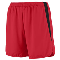 Augusta Sportswear Rapidpace Track Shorts in Red/Black  -Part of the Adult, Adult-Shorts, Augusta-Products, Track-Field product lines at KanaleyCreations.com