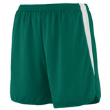 Augusta Sportswear Rapidpace Track Shorts in Dark Green/White  -Part of the Adult, Adult-Shorts, Augusta-Products, Track-Field product lines at KanaleyCreations.com