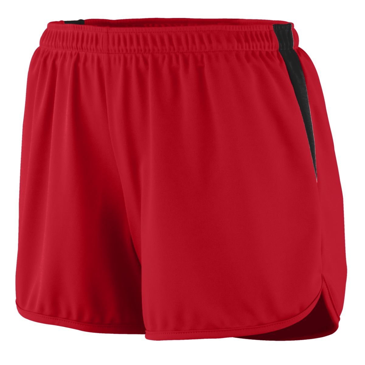 Augusta Sportswear Ladies Rapidpace Track Shorts in Red/Black  -Part of the Ladies, Ladies-Shorts, Augusta-Products, Track-Field product lines at KanaleyCreations.com