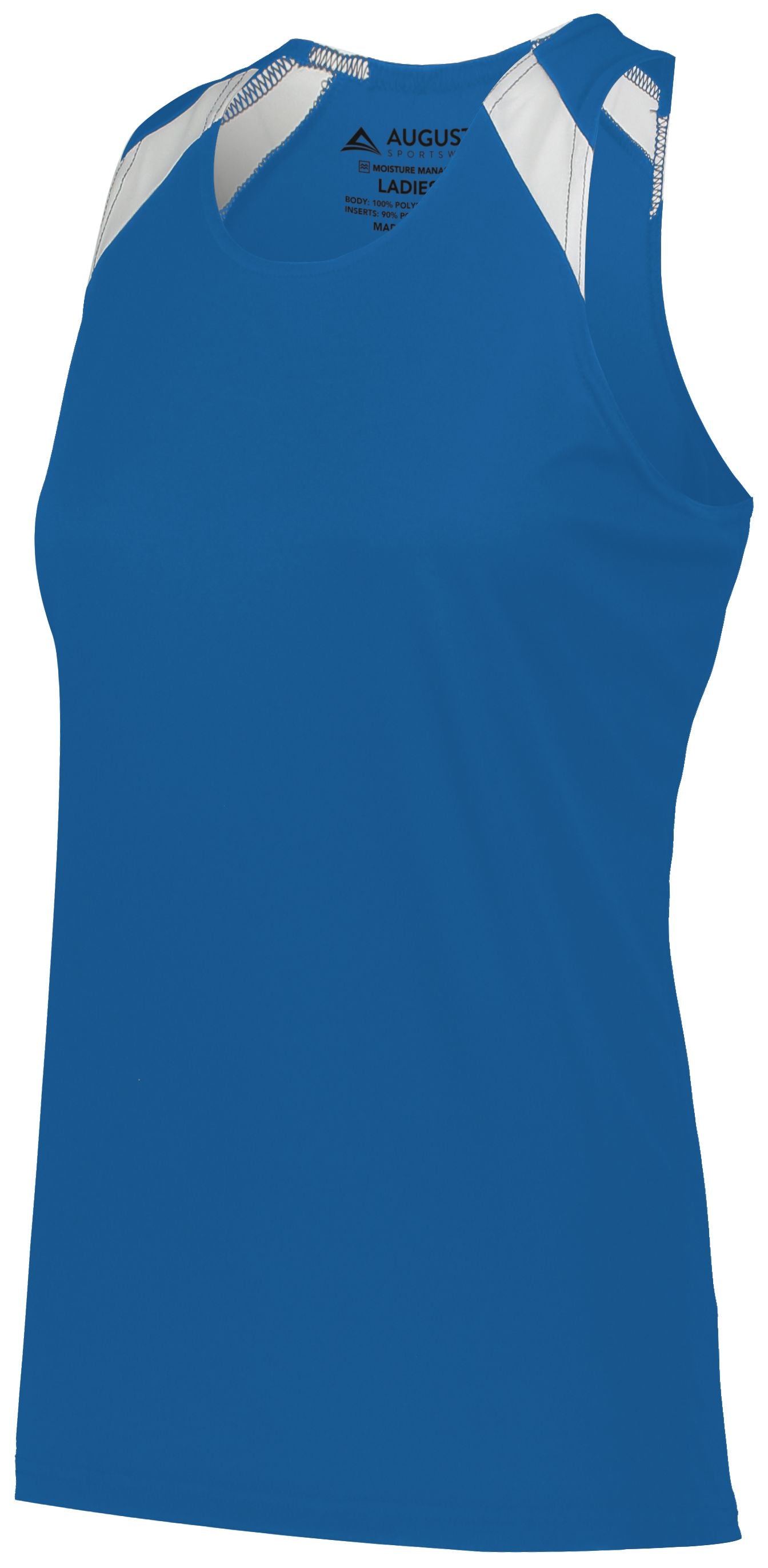 Augusta Sportswear Ladies Overspeed Track Jersey in Royal/White  -Part of the Ladies, Ladies-Jersey, Augusta-Products, Track-Field, Shirts product lines at KanaleyCreations.com