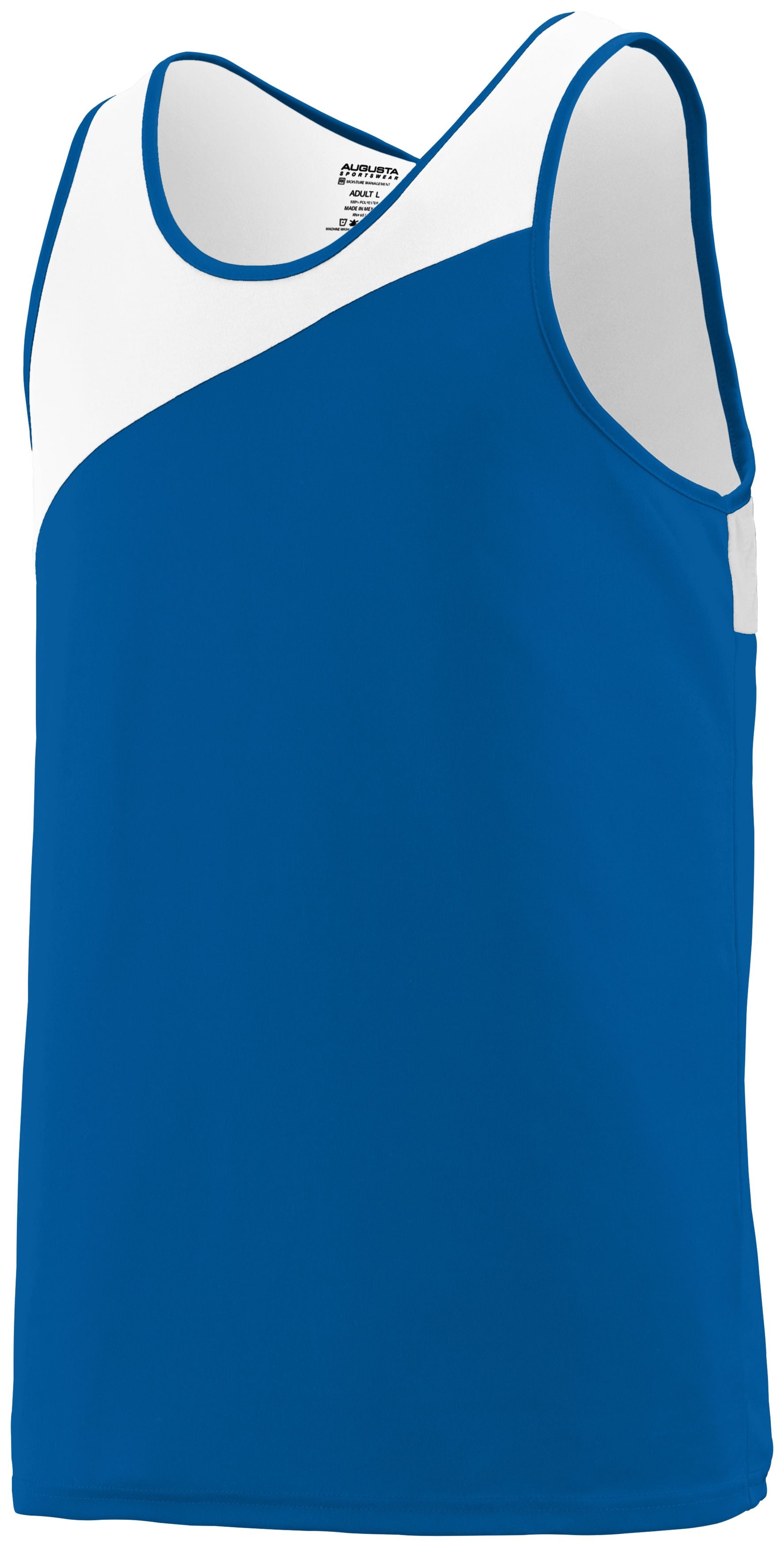 Augusta Sportswear Accelerate Jersey in Royal/White  -Part of the Adult, Adult-Jersey, Augusta-Products, Track-Field, Shirts product lines at KanaleyCreations.com