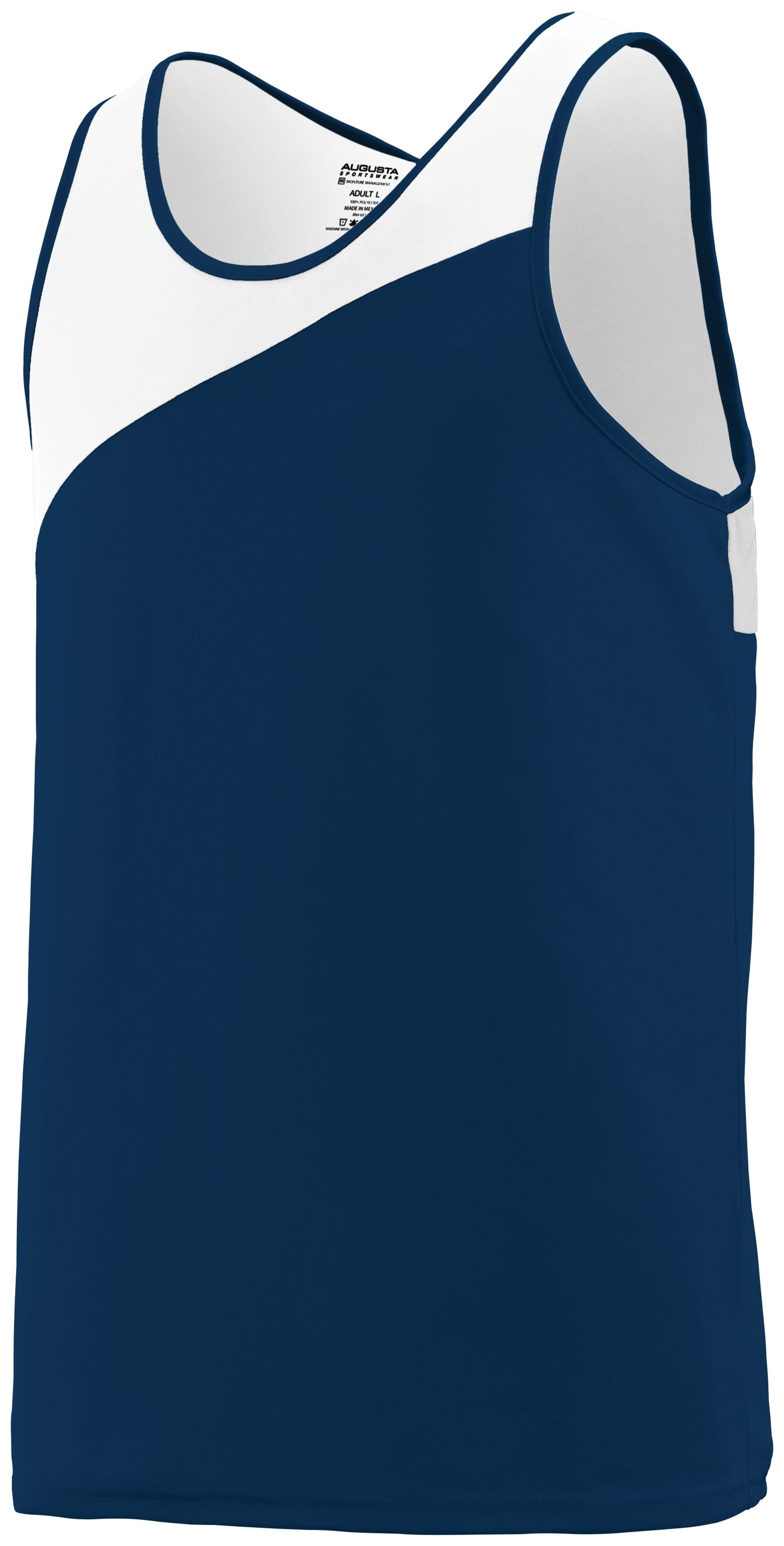 Augusta Sportswear Accelerate Jersey in Navy/White  -Part of the Adult, Adult-Jersey, Augusta-Products, Track-Field, Shirts product lines at KanaleyCreations.com