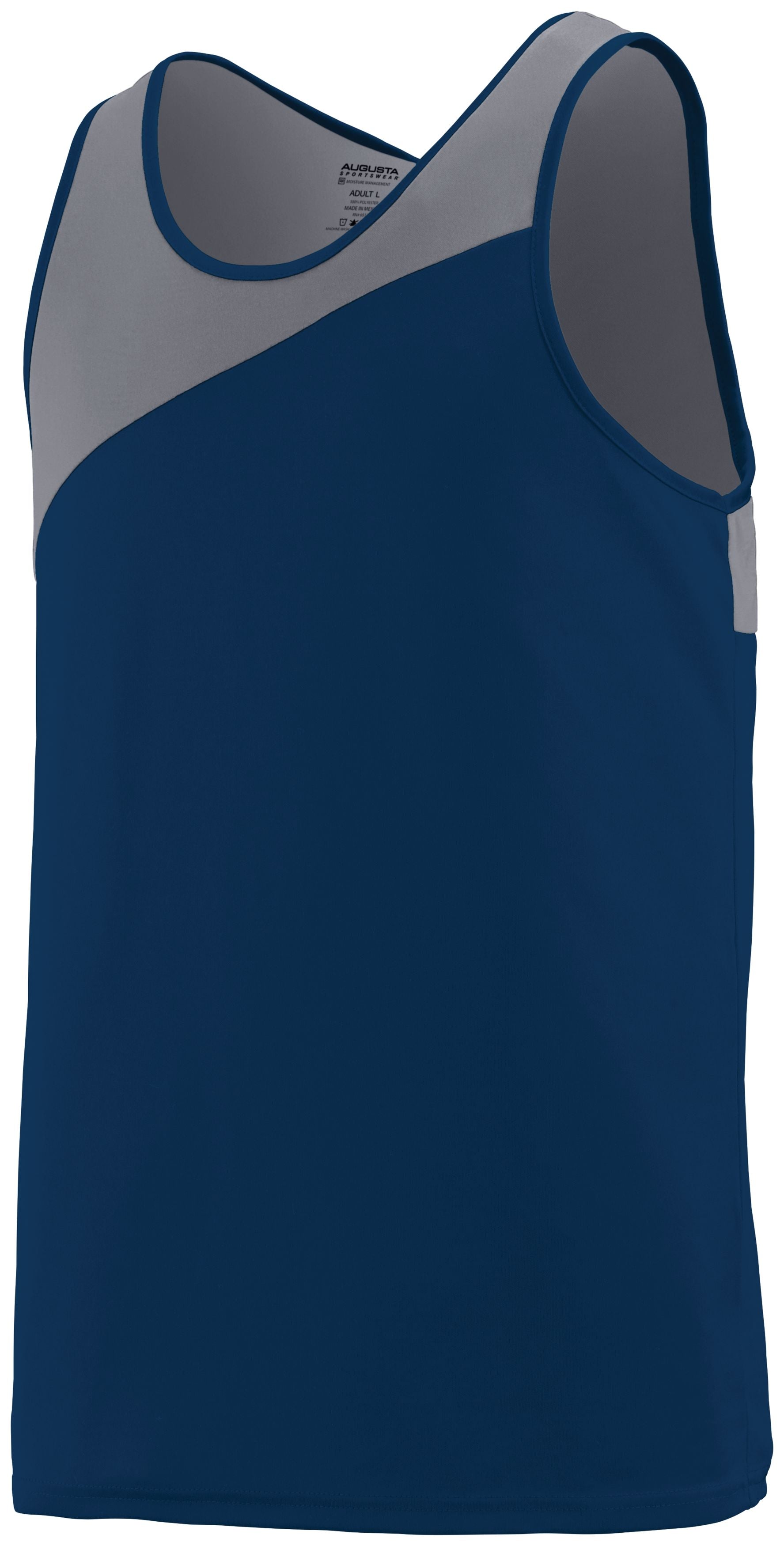 Augusta Sportswear Accelerate Jersey in Navy/Graphite  -Part of the Adult, Adult-Jersey, Augusta-Products, Track-Field, Shirts product lines at KanaleyCreations.com