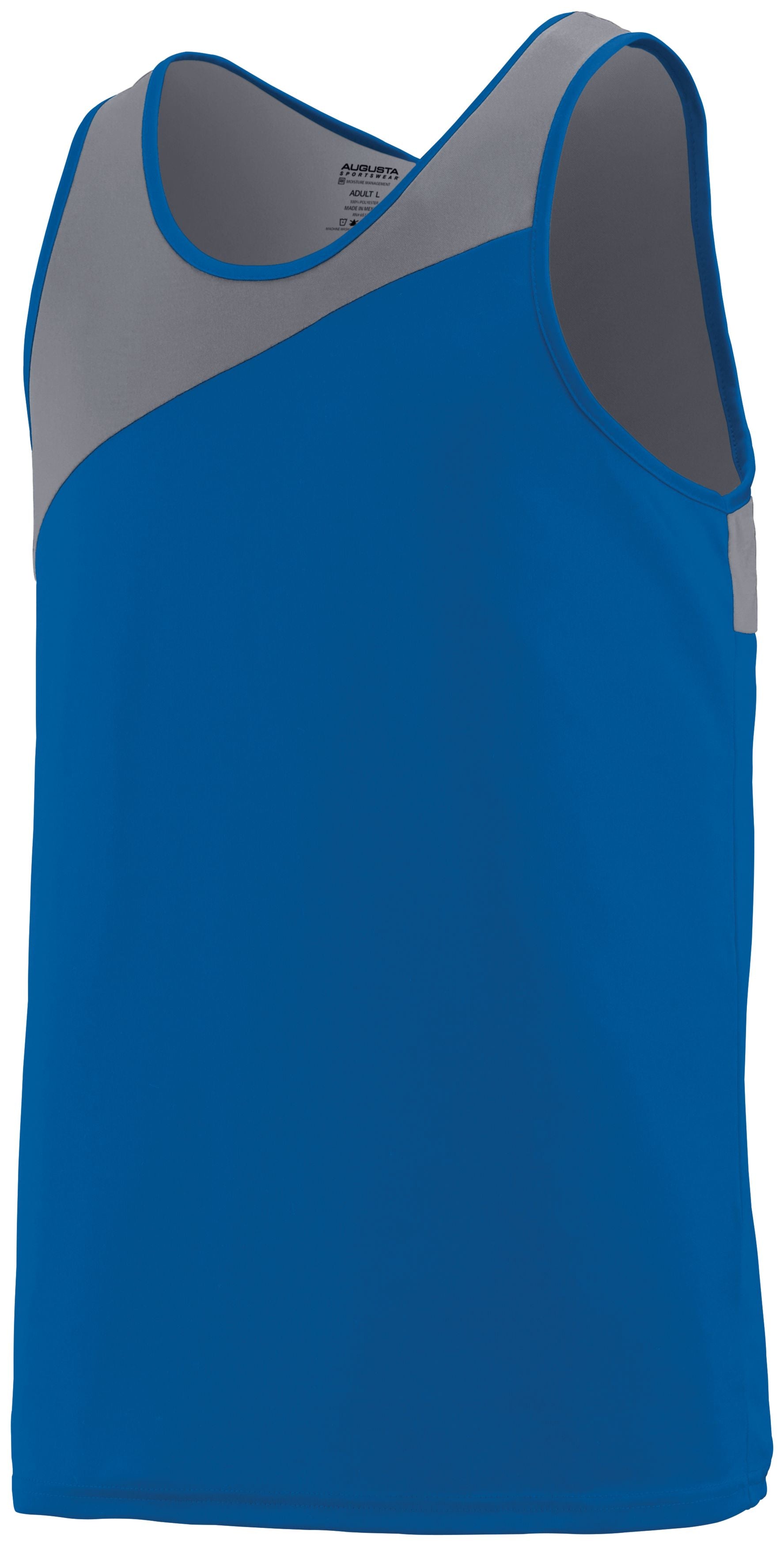 Augusta Sportswear Accelerate Jersey in Royal/Graphite  -Part of the Adult, Adult-Jersey, Augusta-Products, Track-Field, Shirts product lines at KanaleyCreations.com