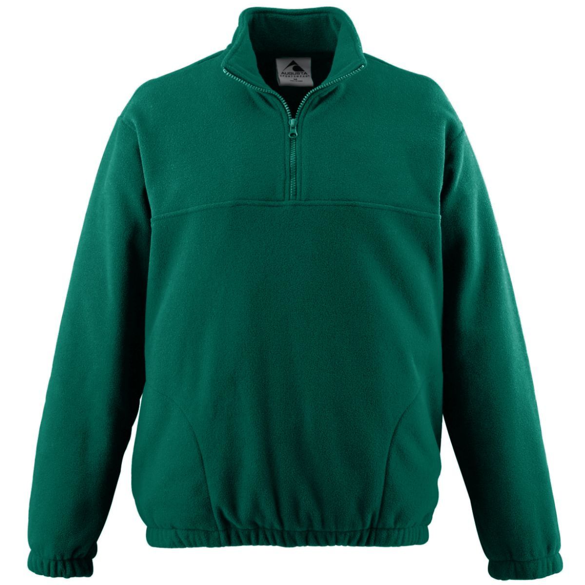 Augusta Sportswear Chill Fleece Half-Zip Pullover in Dark Green  -Part of the Adult, Adult-Pullover, Augusta-Products, Outerwear product lines at KanaleyCreations.com