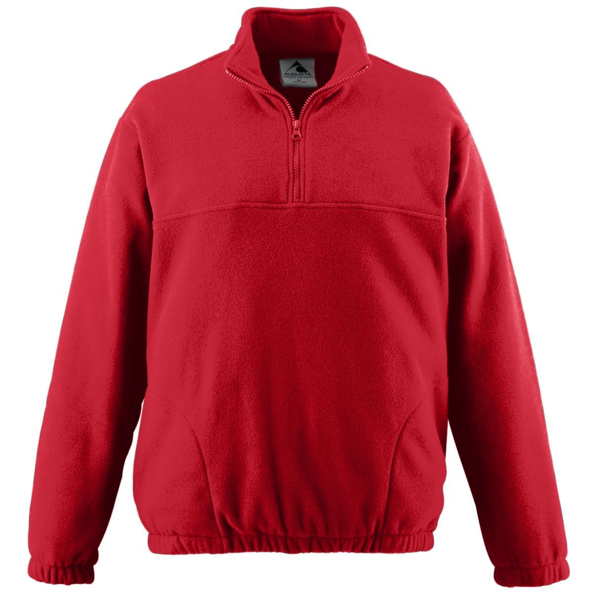 Augusta Sportswear Chill Fleece Half-Zip Pullover in Red  -Part of the Adult, Adult-Pullover, Augusta-Products, Outerwear product lines at KanaleyCreations.com