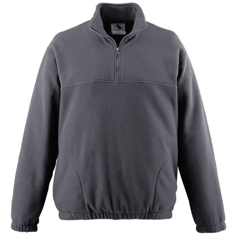 Augusta Sportswear Youth Chill Fleece Half-Zip Pullover in Charcoal Heather  -Part of the Youth, Youth-Pullover, Augusta-Products, Outerwear product lines at KanaleyCreations.com