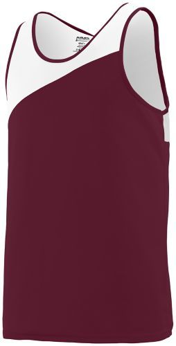 Augusta Sportswear Youth Accelerate Jersey in Maroon/White  -Part of the Youth, Youth-Jersey, Augusta-Products, Track-Field, Shirts product lines at KanaleyCreations.com