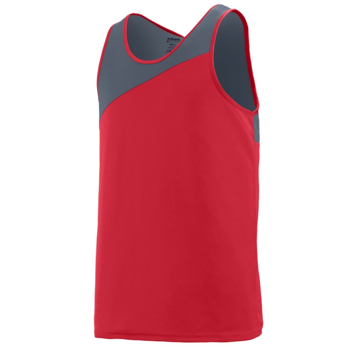 Augusta Sportswear Youth Accelerate Jersey in Red/Graphite  -Part of the Youth, Youth-Jersey, Augusta-Products, Track-Field, Shirts product lines at KanaleyCreations.com