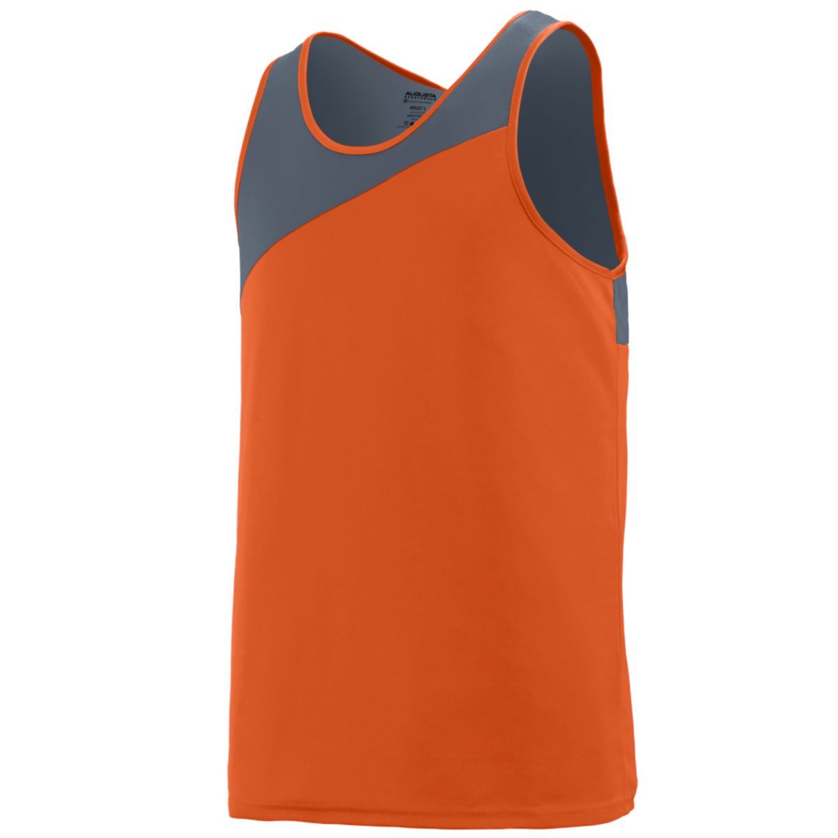 Augusta Sportswear Youth Accelerate Jersey in Orange/Graphite  -Part of the Youth, Youth-Jersey, Augusta-Products, Track-Field, Shirts product lines at KanaleyCreations.com
