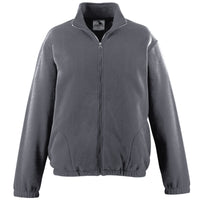 Augusta Sportswear Chill Fleece Full Zip Jacket in Charcoal Heather  -Part of the Adult, Adult-Jacket, Augusta-Products, Outerwear product lines at KanaleyCreations.com