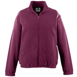 Augusta Sportswear Chill Fleece Full Zip Jacket in Maroon  -Part of the Adult, Adult-Jacket, Augusta-Products, Outerwear product lines at KanaleyCreations.com