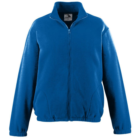 Augusta Sportswear Chill Fleece Full Zip Jacket in Royal  -Part of the Adult, Adult-Jacket, Augusta-Products, Outerwear product lines at KanaleyCreations.com