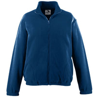 Augusta Sportswear Chill Fleece Full Zip Jacket in Navy  -Part of the Adult, Adult-Jacket, Augusta-Products, Outerwear product lines at KanaleyCreations.com