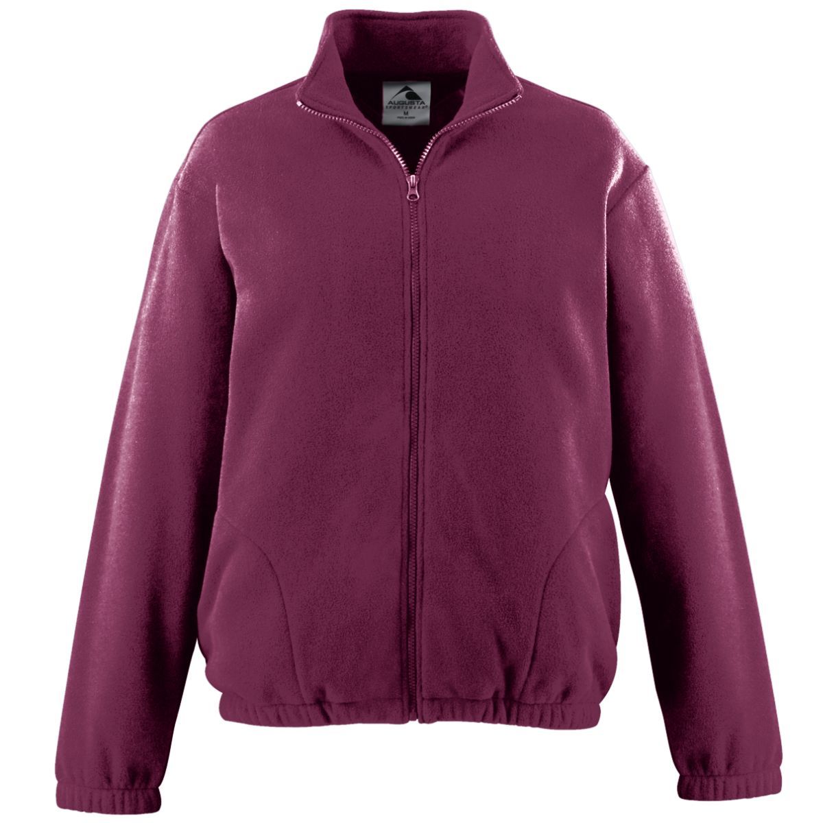 Augusta Sportswear Youth Chill Fleece Full Zip Jacket in Maroon  -Part of the Youth, Youth-Jacket, Augusta-Products, Outerwear product lines at KanaleyCreations.com