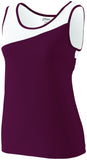 Augusta Sportswear Ladies Accelerate Jersey in Maroon/White  -Part of the Ladies, Ladies-Jersey, Augusta-Products, Track-Field, Shirts product lines at KanaleyCreations.com