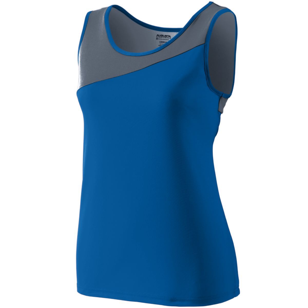 Augusta Sportswear Ladies Accelerate Jersey in Royal/Graphite  -Part of the Ladies, Ladies-Jersey, Augusta-Products, Track-Field, Shirts product lines at KanaleyCreations.com