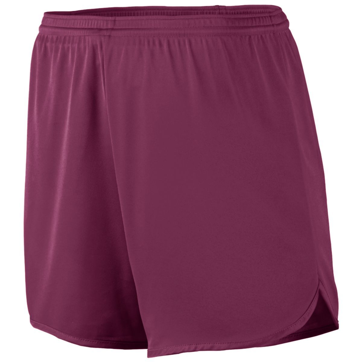 Augusta Sportswear Accelerate Shorts in Maroon  -Part of the Adult, Adult-Shorts, Augusta-Products, Track-Field product lines at KanaleyCreations.com