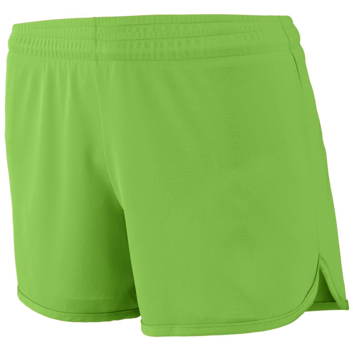 Augusta Sportswear Ladies Accelerate Shorts in Lime  -Part of the Ladies, Ladies-Shorts, Augusta-Products, Track-Field product lines at KanaleyCreations.com