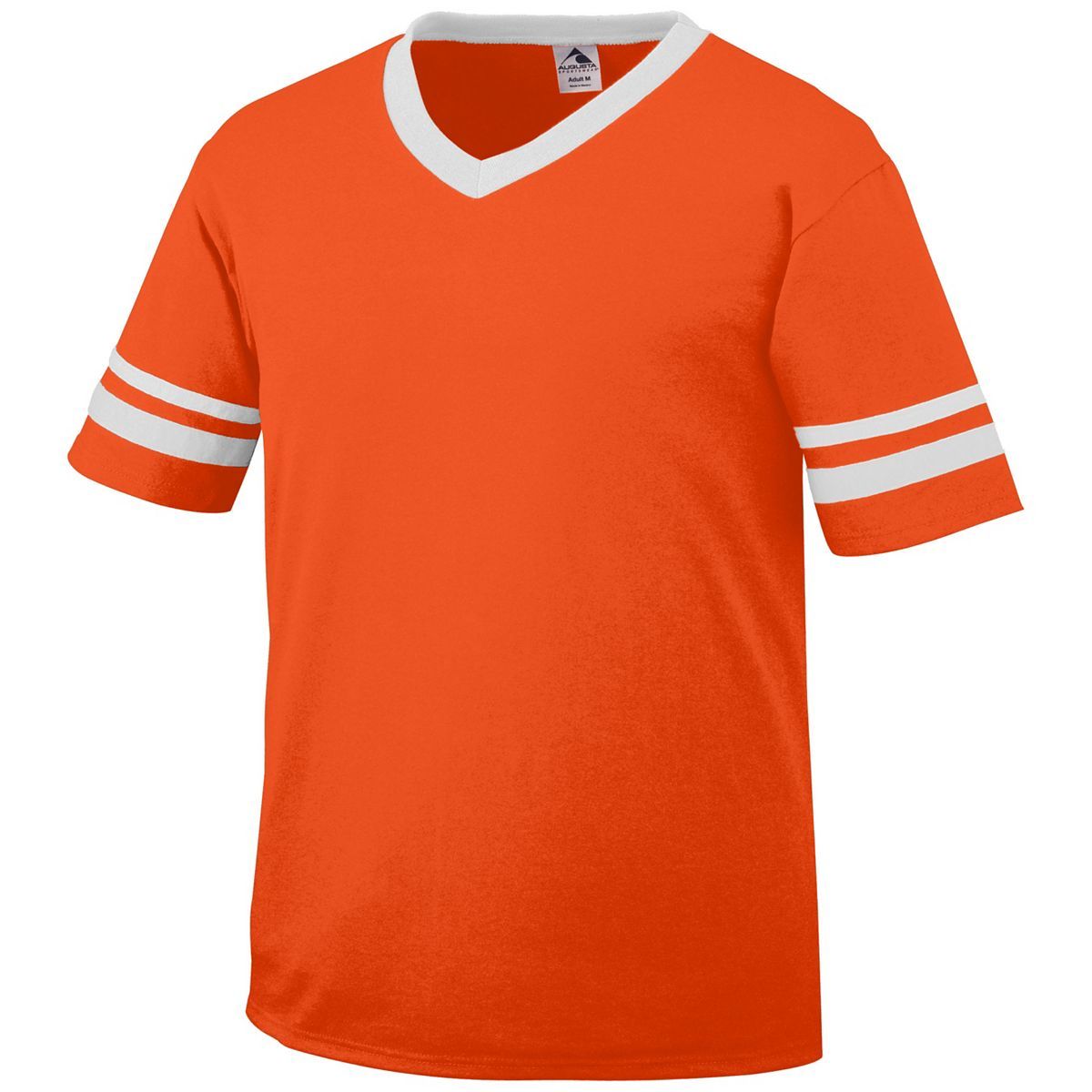 Augusta Sportswear Youth Sleeve Stripe Jersey in Orange/White  -Part of the Youth, Youth-Jersey, Augusta-Products, Shirts product lines at KanaleyCreations.com