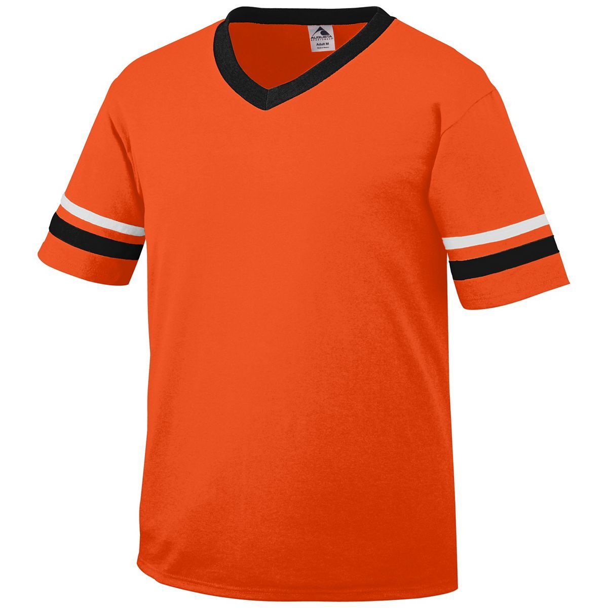 Augusta Sportswear Youth Sleeve Stripe Jersey in Orange/Black/White  -Part of the Youth, Youth-Jersey, Augusta-Products, Shirts product lines at KanaleyCreations.com