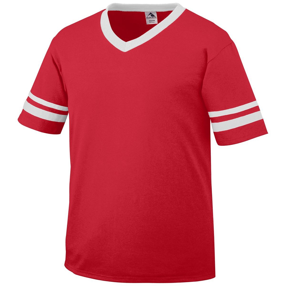 Augusta Sportswear Youth Sleeve Stripe Jersey in Red/White  -Part of the Youth, Youth-Jersey, Augusta-Products, Shirts product lines at KanaleyCreations.com