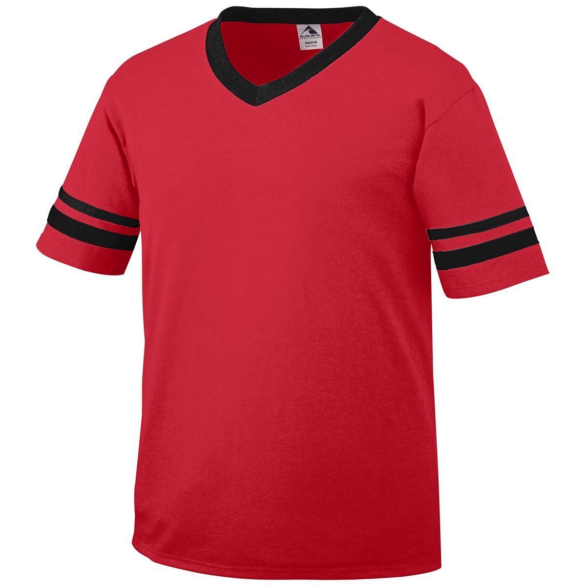 Augusta Sportswear Youth Sleeve Stripe Jersey in Red/Black  -Part of the Youth, Youth-Jersey, Augusta-Products, Shirts product lines at KanaleyCreations.com