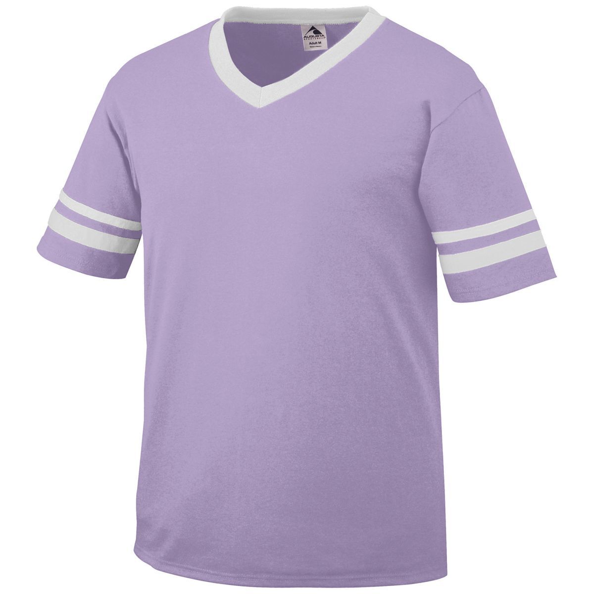 Augusta Sportswear Youth Sleeve Stripe Jersey in Light Lavender/White  -Part of the Youth, Youth-Jersey, Augusta-Products, Shirts product lines at KanaleyCreations.com