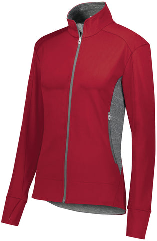 High 5 Ladies Free Form Jacket in Scarlet/Carbon Heather  -Part of the Ladies, Ladies-Jacket, High5-Products, Outerwear product lines at KanaleyCreations.com