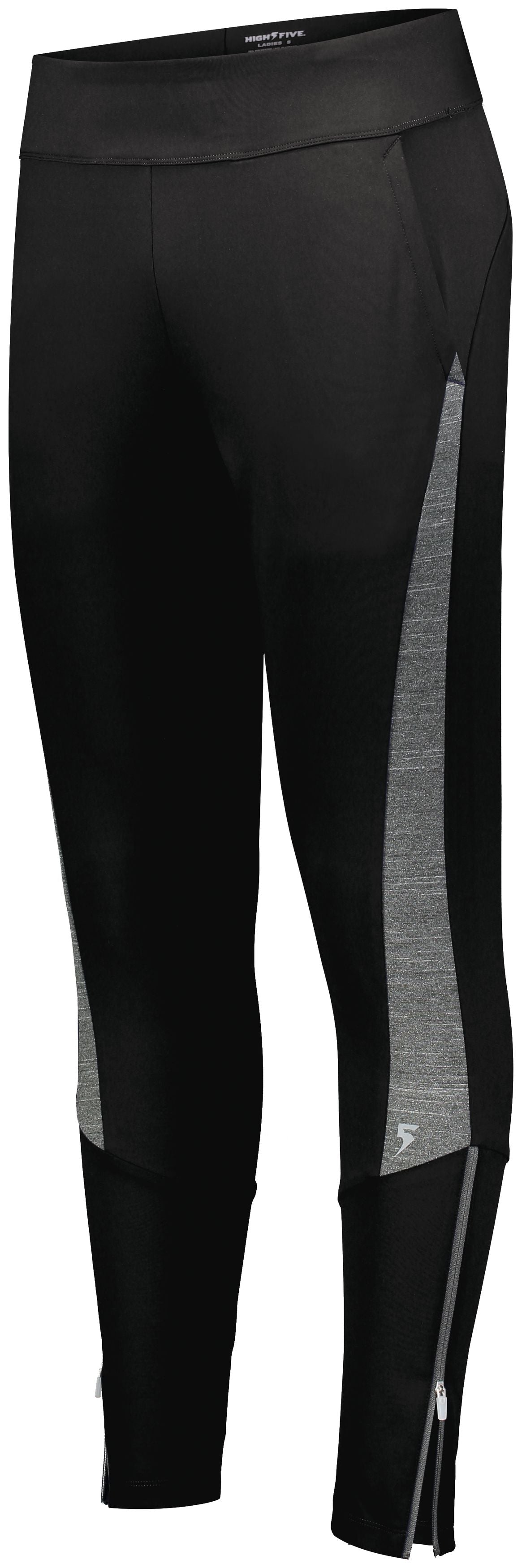 High 5 Ladies Free Form Pant in Black/Carbon Heather  -Part of the Ladies, Ladies-Pants, Pants, High5-Products product lines at KanaleyCreations.com