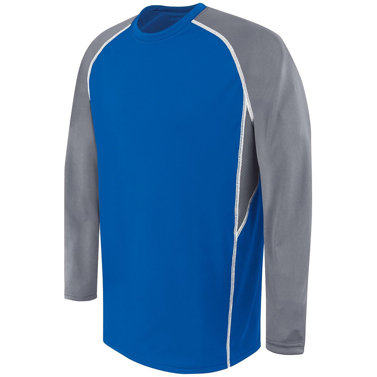 High 5 Adult Long Sleeve Evolution Top in Royal/Graphite/White  -Part of the Adult, High5-Products, Shirts product lines at KanaleyCreations.com