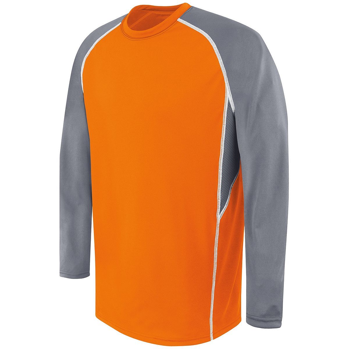 High 5 Adult Long Sleeve Evolution Top in Orange/Graphite/White  -Part of the Adult, High5-Products, Shirts product lines at KanaleyCreations.com