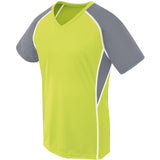High 5 Ladies Evolution Short Sleeve in Lime/Graphite/White  -Part of the Ladies, High5-Products, Shirts product lines at KanaleyCreations.com