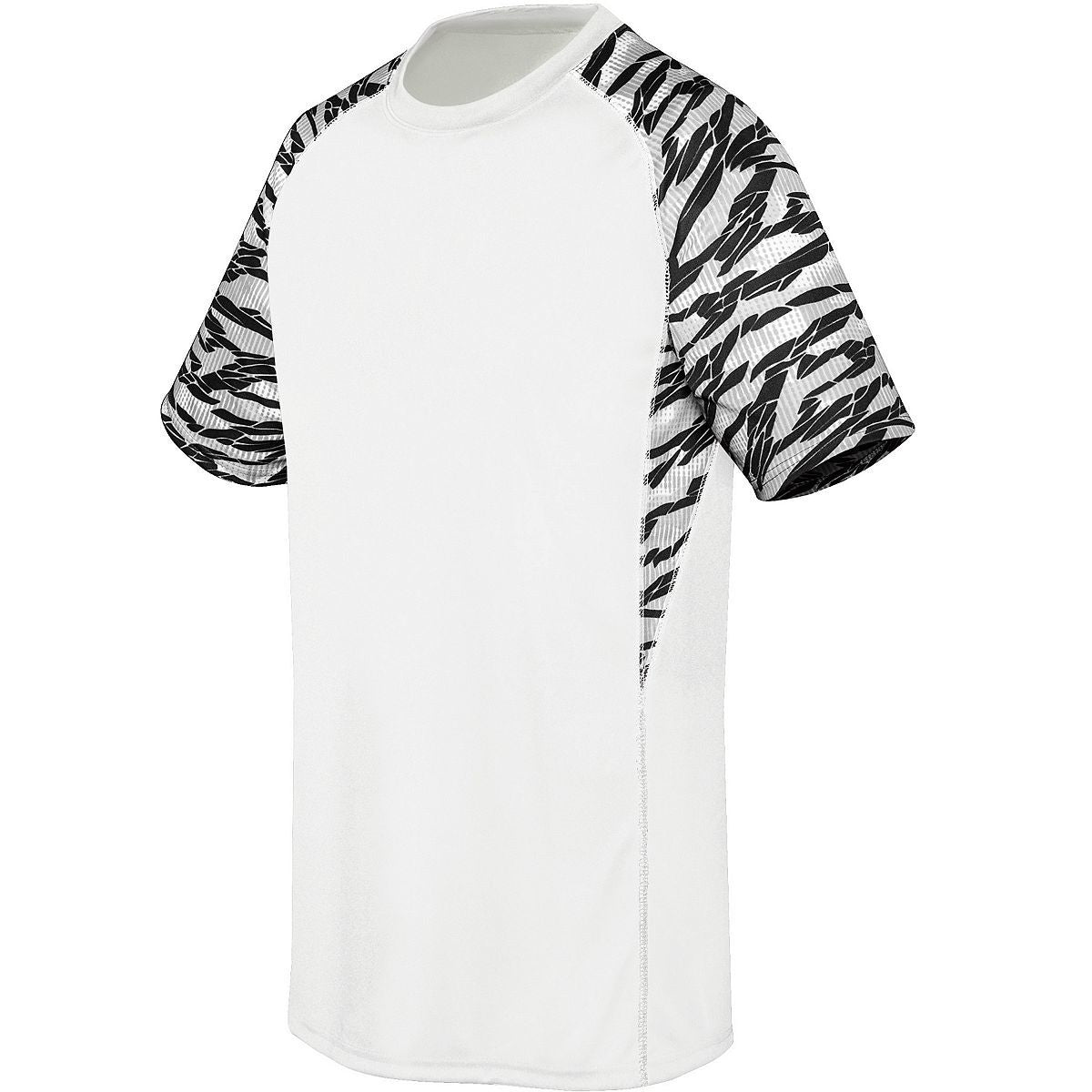 High 5 Evolution Printed Short Sleeve Jersey in White/Fragment Print/White  -Part of the Adult, Adult-Jersey, High5-Products, Shirts product lines at KanaleyCreations.com