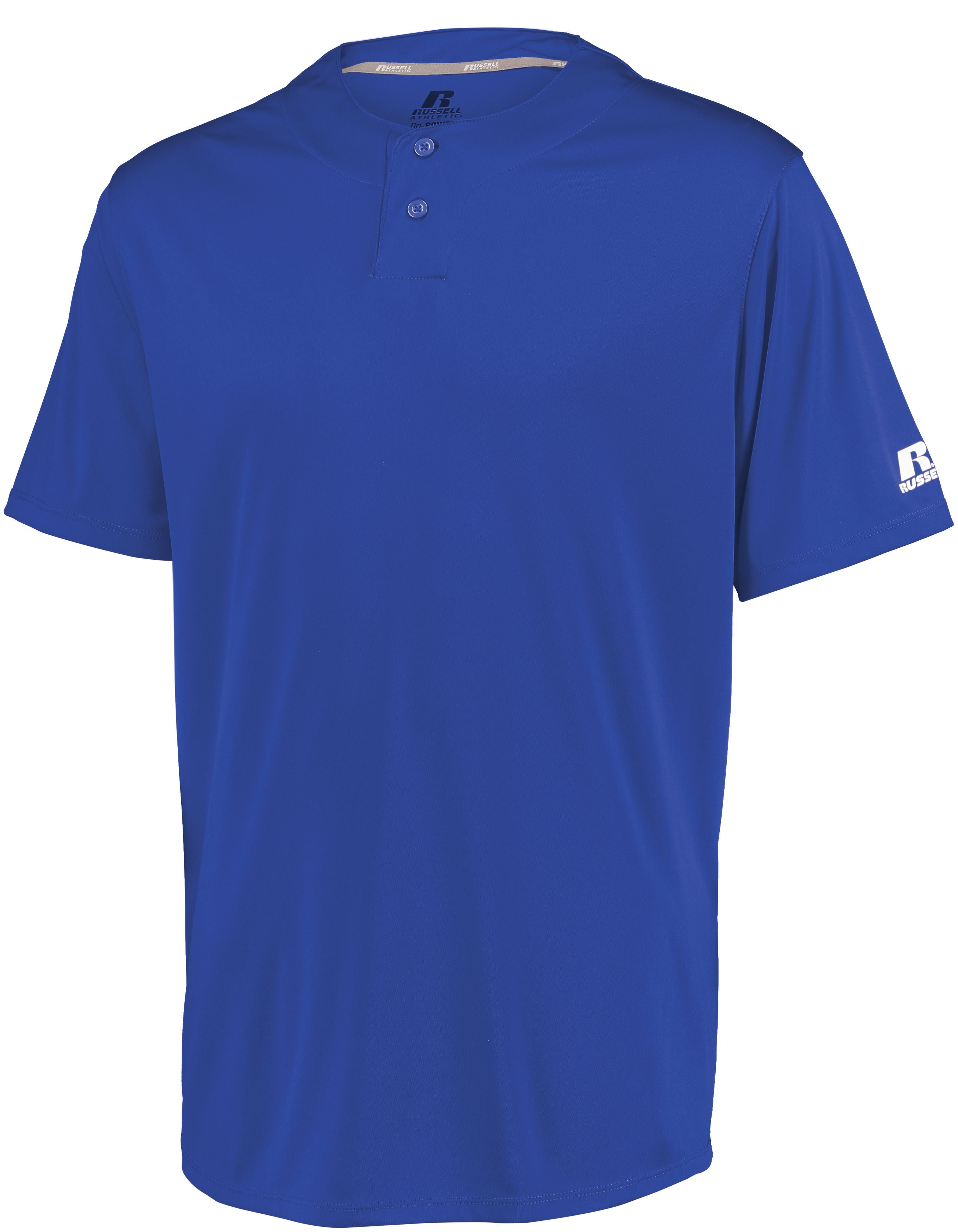 Russell Athletic Youth Performance Two-Button Solid Jersey in Royal  -Part of the Youth, Youth-Jersey, Baseball, Russell-Athletic-Products, Shirts, All-Sports, All-Sports-1 product lines at KanaleyCreations.com