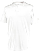 Russell Athletic Youth Performance Two-Button Solid Jersey in White  -Part of the Youth, Youth-Jersey, Baseball, Russell-Athletic-Products, Shirts, All-Sports, All-Sports-1 product lines at KanaleyCreations.com