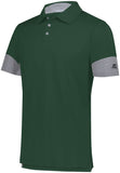 Russell Athletic Hybrid Polo in Dark Green/Steel  -Part of the Adult, Adult-Polos, Polos, Russell-Athletic-Products, Shirts product lines at KanaleyCreations.com