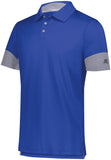 Russell Athletic Hybrid Polo in Royal/Steel  -Part of the Adult, Adult-Polos, Polos, Russell-Athletic-Products, Shirts product lines at KanaleyCreations.com
