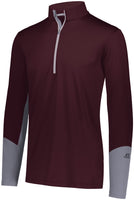 Russell Athletic Hybrid Pullover in Maroon/Steel  -Part of the Adult, Russell-Athletic-Products, Shirts product lines at KanaleyCreations.com