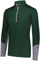 Russell Athletic Hybrid Pullover in Dark Green/Steel  -Part of the Adult, Russell-Athletic-Products, Shirts product lines at KanaleyCreations.com