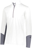 Russell Athletic Hybrid Pullover in White/Steel  -Part of the Adult, Russell-Athletic-Products, Shirts product lines at KanaleyCreations.com