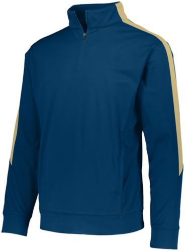 Augusta Sportswear Medalist 2.0 Pullover in Navy/Vegas Gold  -Part of the Adult, Adult-Pullover, Augusta-Products, Outerwear product lines at KanaleyCreations.com