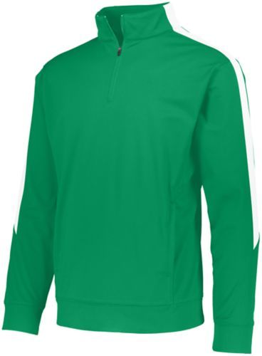 Augusta Sportswear Medalist 2.0 Pullover in Kelly/White  -Part of the Adult, Adult-Pullover, Augusta-Products, Outerwear product lines at KanaleyCreations.com