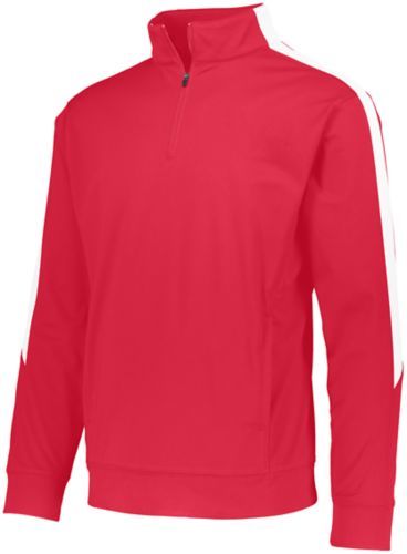 Augusta Sportswear Medalist 2.0 Pullover in Red/White  -Part of the Adult, Adult-Pullover, Augusta-Products, Outerwear product lines at KanaleyCreations.com
