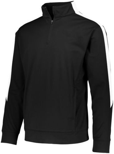 Augusta Sportswear Medalist 2.0 Pullover in Black/White  -Part of the Adult, Adult-Pullover, Augusta-Products, Outerwear product lines at KanaleyCreations.com